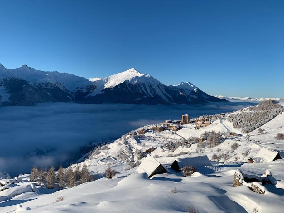 Superbe Chalet Avec Vue Montagne Orcières Extérieur photo